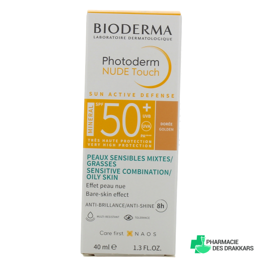 Bioderma Photoderm Nude Touch Mineral Crème solaire teintée SPF 50+
