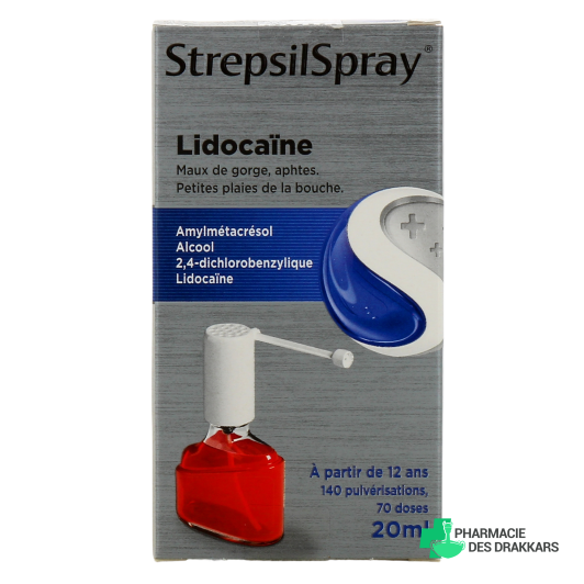 StrepsilSpray lidocaine collutoire 20 ml