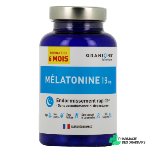 Granions Mélatonine 1,9 mg Endormissement rapide