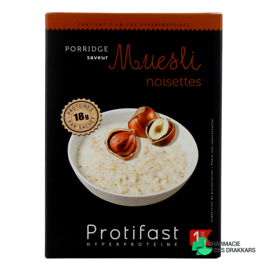 Protifast Porridge Protéiné Saveur Muesli Noisettes