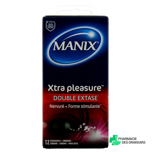 Manix Préservatifs Xtra Pleasure Double Extase