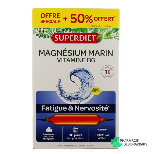 Super Diet Magnésium Marin Vitamine B6
