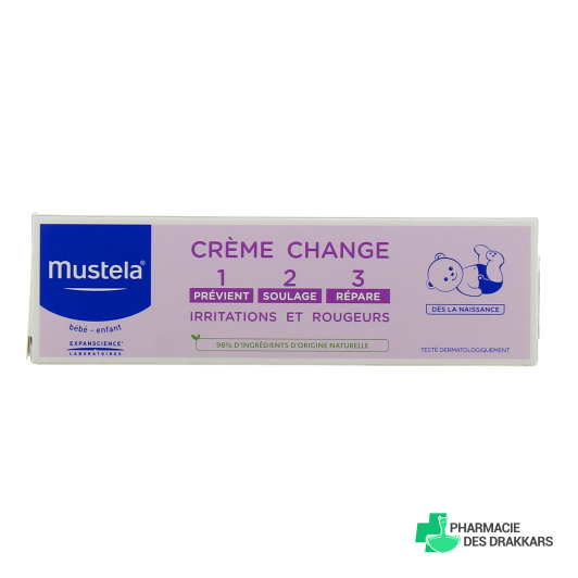 Mustela Crème change 1>2>3  Soin complet de l’épiderme fessier