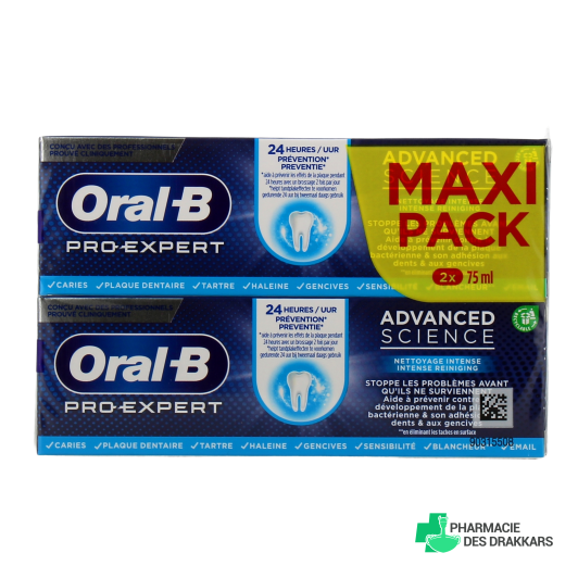 Oral-B Pro Expert Advanced Science Dentifrice Nettoyage intense