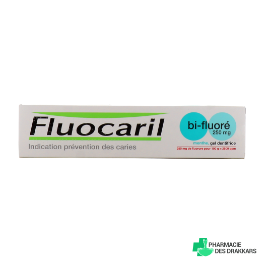 Fluocaril Bi fluoré 250 mg Gel menthe