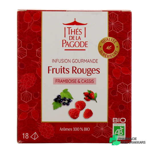 Thés de la Pagode Infusion Gourmande Fruits Rouges Bio