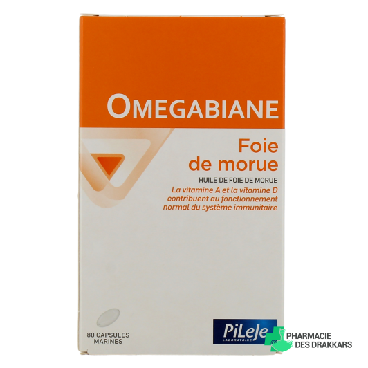 Pileje Omegabiane Foie de Morue 80 capsules