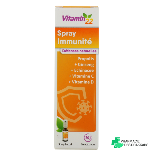 Vitamin'22 Spray Immunité Défenses Naturelles