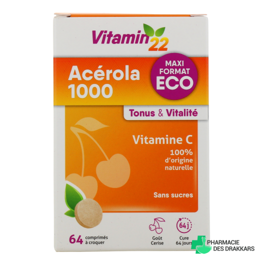 Vitamin'22 Acérola 1000 Vitamine C