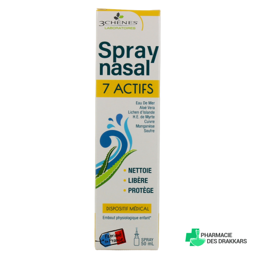 Les 3 Chênes Spray Nasal 7 Actifs