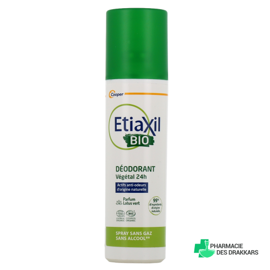 Etiaxil Bio Déodorant Spray Végétal 24h