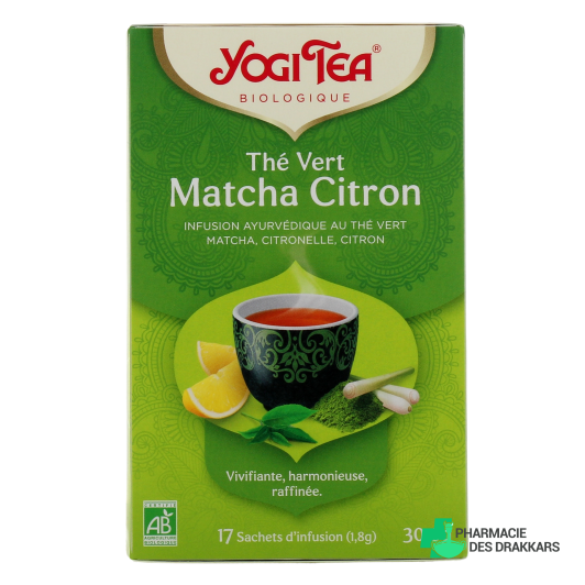 Yogi Tea Thé Vert Matcha Citron