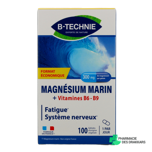B-Technie Magnésium Marin vitamines B6 et B9