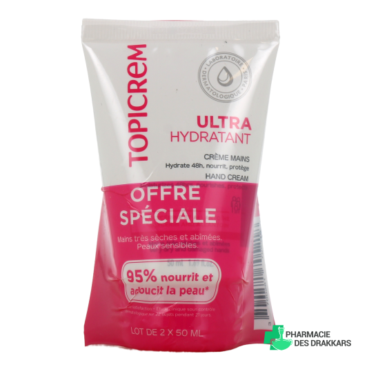 Topicrem Crème Mains Ultra-Hydratante Peaux Sensibles