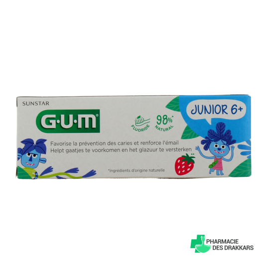 Gum Dentifrice Junior 6+ Goût Fraise