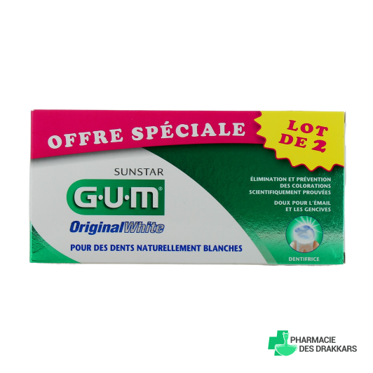 Gum Original White Dentifrice Blancheur