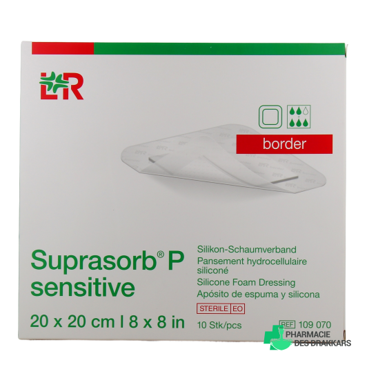 Suprasorb P Sensitive Pansements Hydrocellulaires siliconés
