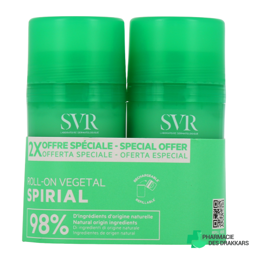 SVR Spirial Végétal Déodorant 24h Roll-On