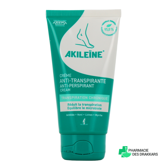 Akileïne Crème Anti-transpirante Actif Myco-Préventif