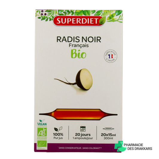 Super Diet Radis Noir Bio 20 ampoules