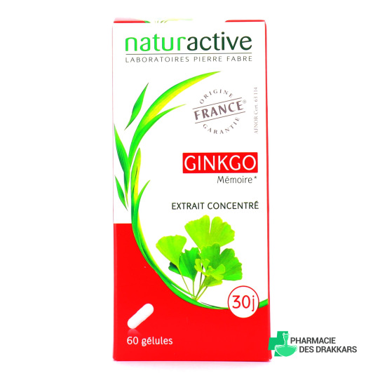 Naturactive Ginkgo Extrait Concentré 60 gélules