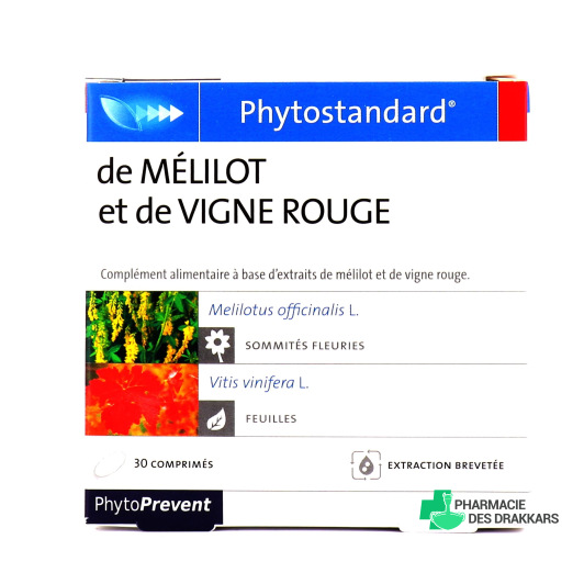 Phytostandard de Mélilot Vigne Rouge 30 comprimés