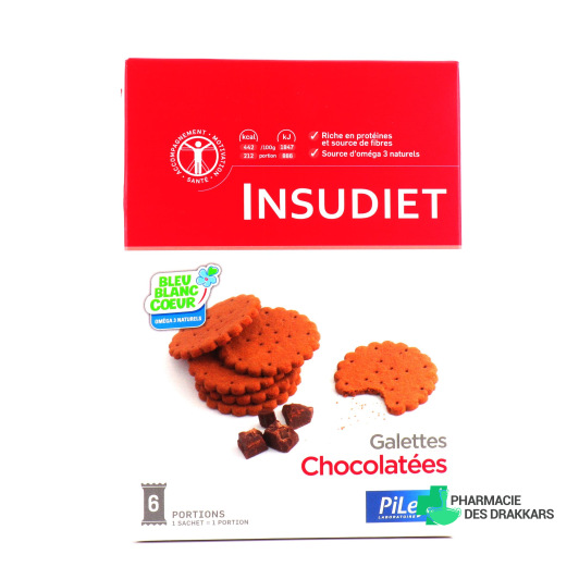 Insudiet Galettes Chocolatées 6 portions