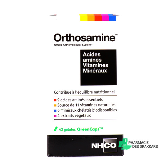 NHCO Orthosamine Acides aminés, Vitamines, Minéraux 42 gélules