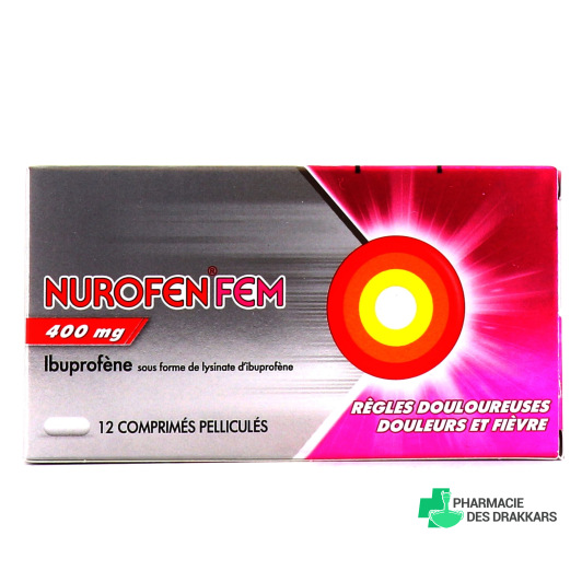 NurofenFem ibuprofene 400 mg 12 comprimés