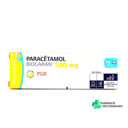 Paracetamol 500 mg 16 comprimés effervescents