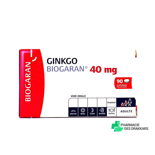 Ginkgo 40 mg Biogaran 90 cps