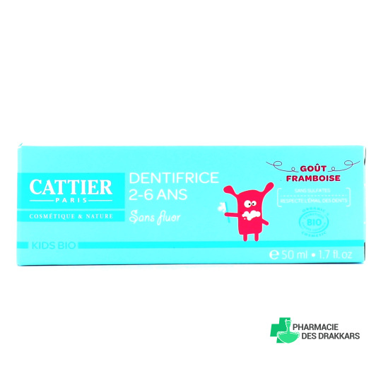Cattier Dentifrice Bio 2-6 ans