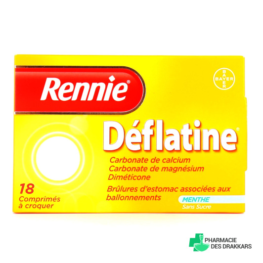 Rennie Déflatine 18 comprimés