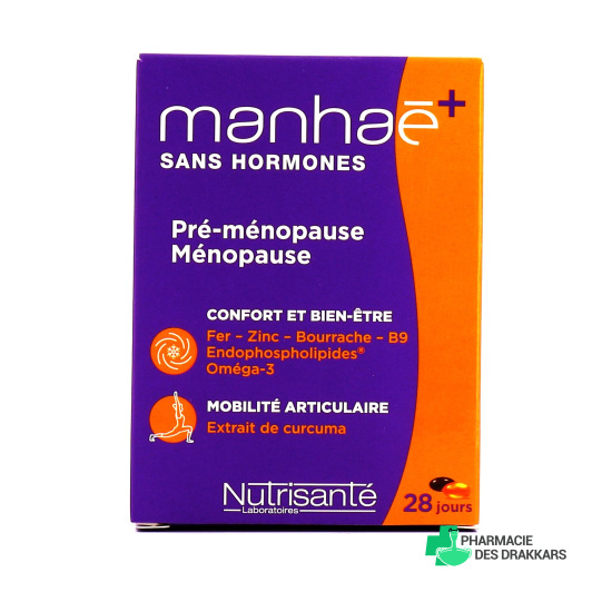 Manhaé+ Curcuma Sans Hormones 56 capsules