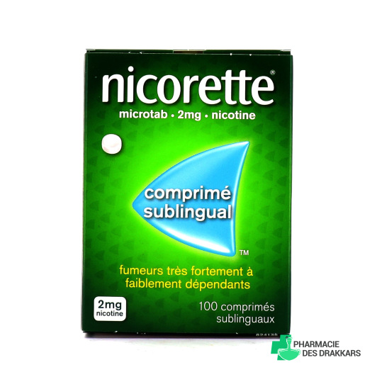 Nicorette Microtab 2 mg 100 comprimés nature