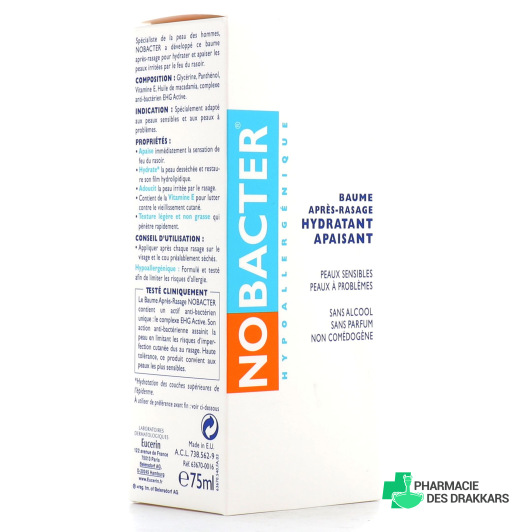 Nobacter Baume après-rasage hydratant apaisant