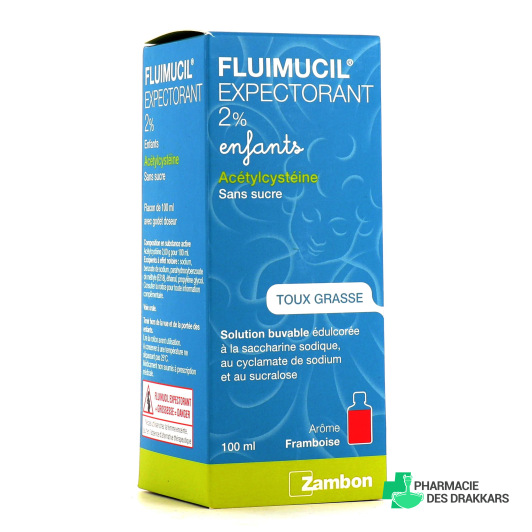 Fluimucil expectorant 2% toux grasse
