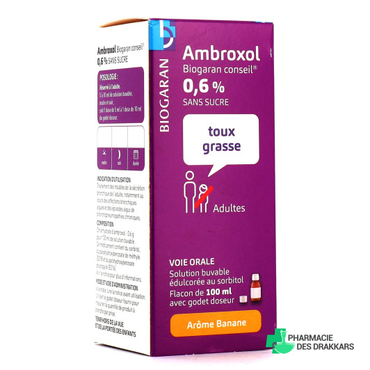 Ambroxol 0,6% Biogaran Toux Grasse