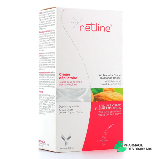 Netline Crème dépilatoire visage et zones sensibles