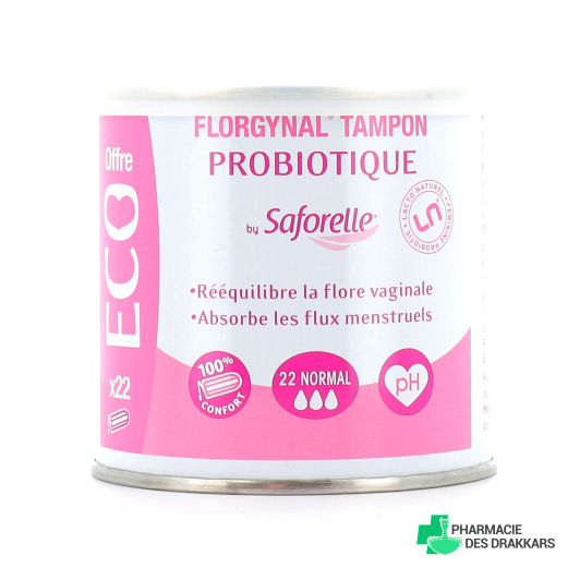 Saforelle Florgynal Tampon Probiotique Normal x22