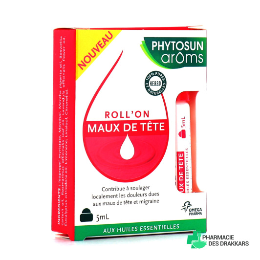 Phytosun Aroms Roll'on Maux de Tête 5 ml