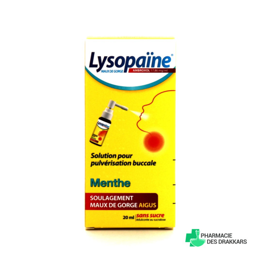 Lysopaine Maux de Gorge Spray Menthe