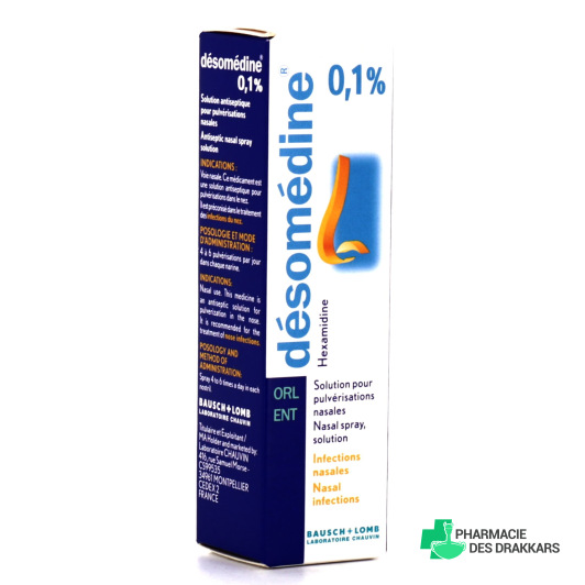 Desomedine 0.1% solution nasale 10 ml