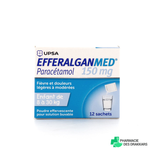 EfferalganMed 150 mg poudre 12 sachets