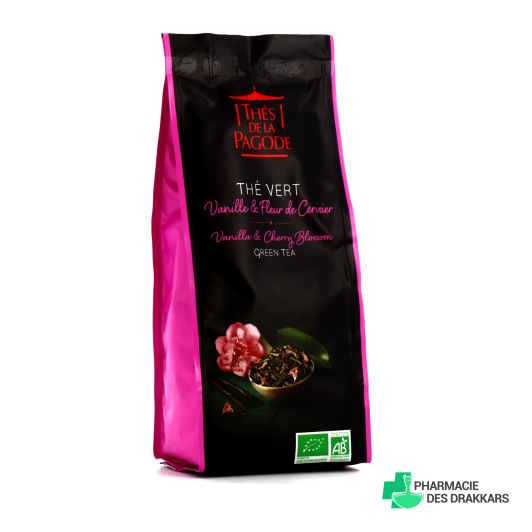 Thés de la Pagode Thé Vert Vanille & Fleur de Cerisier Bio
