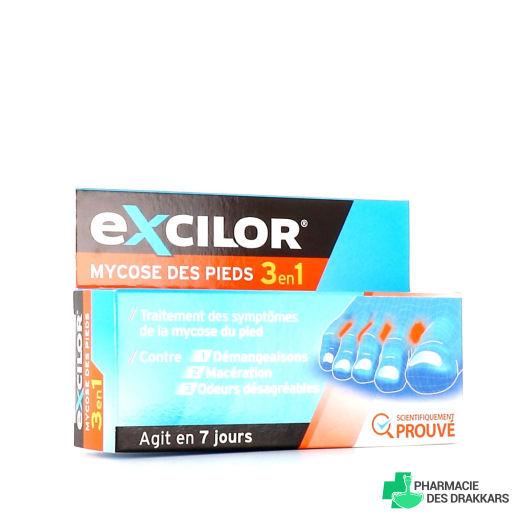 Excilor Mycose Pied 3-en-1