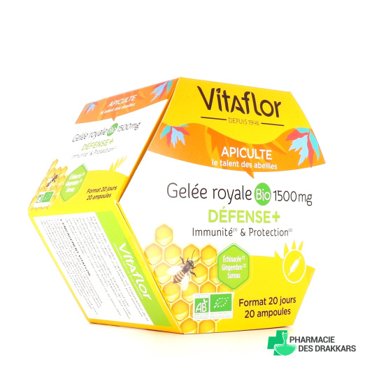 Vitaflor Gelée Royale BIO 1500 mg Défense +
