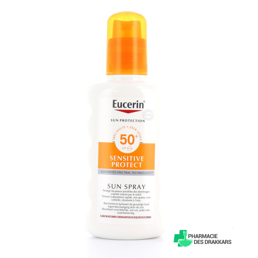 Eucerin Sun Sensitive Protect SPF50+ Spray corps