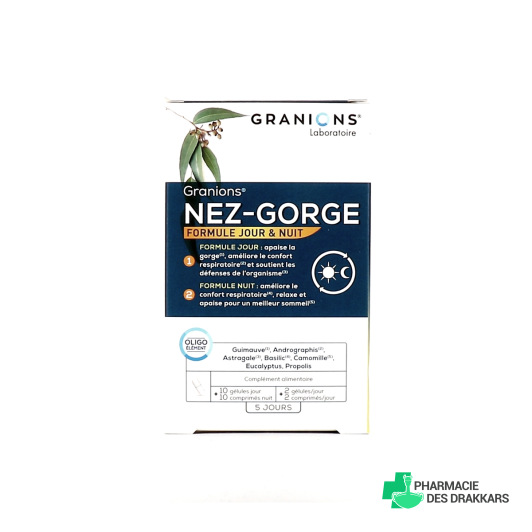 Granions Nez Gorge 10 gélules + 10 comprimés