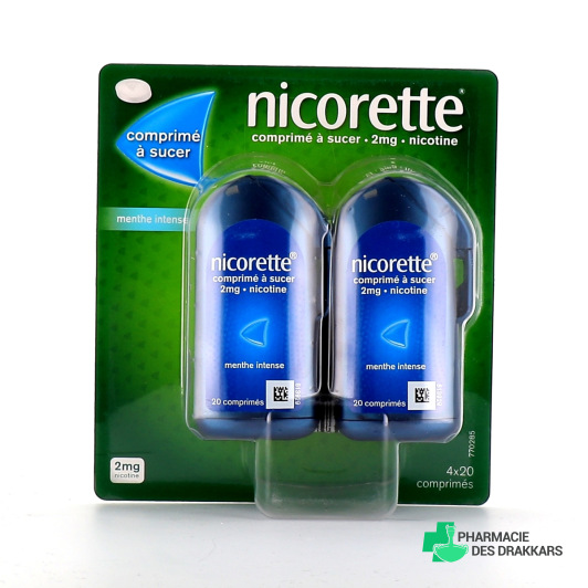 Nicorette 2 mg menthe intense comprimés à sucer